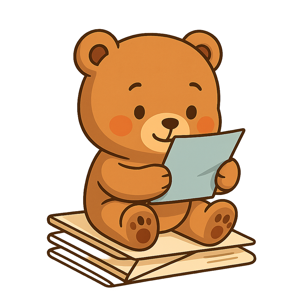 LumiBear che legge